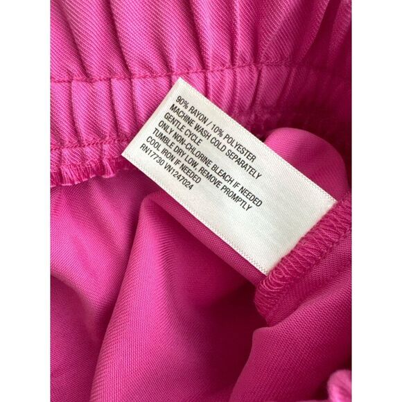 A New Day Women Pink Wide Leg Cargo Pant Size S - Picture 10 of 11